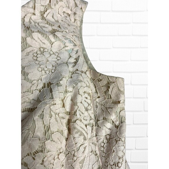 Vince Camuto Womens Dress Pink Size 4 Fit and Flare‎ Sleeveless Workwear Lace - Picture 9 of 11